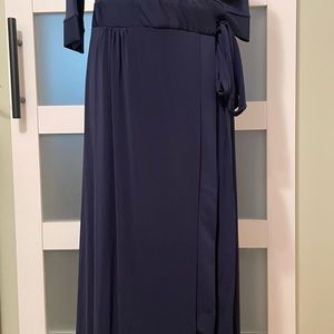 Long navy color dress